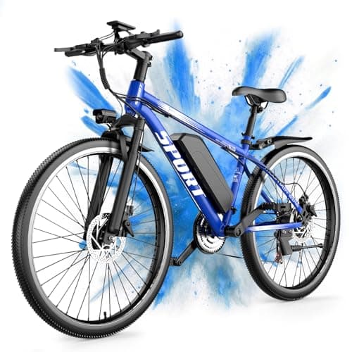 Misodo Electric Bike for Adults, 1500W Peak Mountain Ebike with 25 MPH, 65 Miles Range, 7 Speeds, 48V 10Ah Removable Battery 26" Ebike for Commute