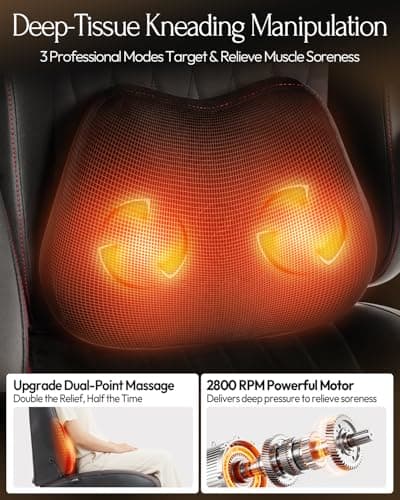 Dowinx Gaming Video Gaming Chair with Shiatsu Neck Massage and Lumbar Support for Home Office High Back Recliner Height Adjustable Ergonomic Comfy Leather Computer Desk Chair (Black) 5