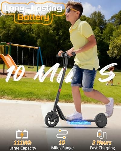 MAXSHOT Electric Scooter Adults & Big Kids, Top Speed 9/16/19/22MPH, 10/12/16/21/50Miles Range, 6.5"/8.5"/14" Tires Folding Commuter Escooter with Dual Suspension for Commuting, APP Control 8