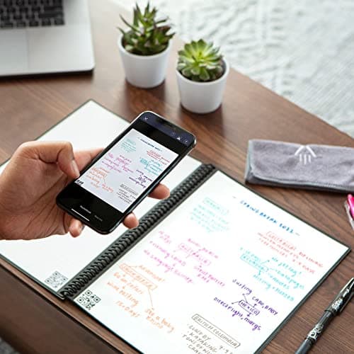 Rocketbook Fusion Hybrid Reusable Planner and Notebook in One, Additional Blank Pages, Goal and Project Tracker, Undated Planner, Letter Size 8.5x11, Black (Pack of 1) 2