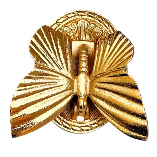 Heavy Duty Cast Iron Exterior Home Butterfly Design Door Knocker for Doors Indoor Home Knocker for Doors Beautiful Shiny Reflective Golden Finish Front Door Decor 8