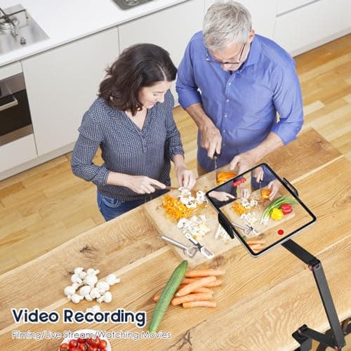 Tablet Stand Holder for ipad,Portable Monitor Stand Holder 15.6''Max,Desk Mount with 360°Rotate Base,Fits for 4.7-12.9" Max Phone,Kindle,Fire HD,Nintendo Switch 5