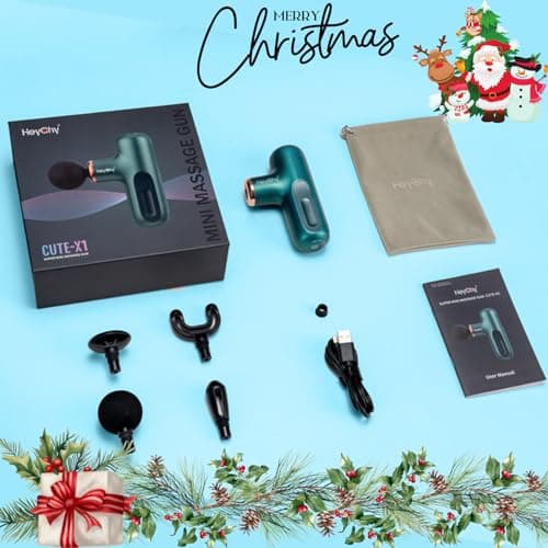 HEYCHY Super Mini Massage Gun, Percussion Deep Tissues Muscle Massager, Compact Sports Travel Massage Gun, Portable Handheld Massager for Home, Gym, Office, Outdoors 8