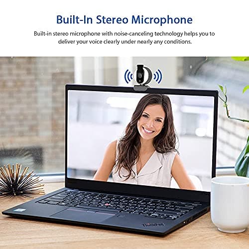 NexiGo N680E 1080P Webcam with Ring Light, Privacy Cover and Dual Microphone, Advanced Auto-Focus, Adjustable Brightness, Streaming Web Camera for Zoom Skype Facetime, PC Mac Laptop Desktop 5