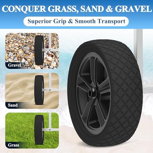 GanFindX Heavy Duty Kayak Cart | Adjustable Foldable Trolley with Durable Wheels, Portable Kayak Transport Cart, Tie-Down Straps Included (Detachable 8 inches) 5