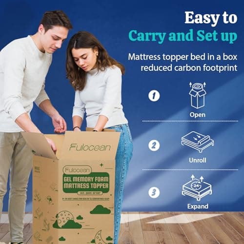 3 Inch Gel Memory Foam Mattress Topper Twin XL Size for College School Dorm,Soft Cooling Ventilated & Breathable Bed Topper for Back Pain Pressure Relief CertiPUR-US Non-Slip Washable Cover 9