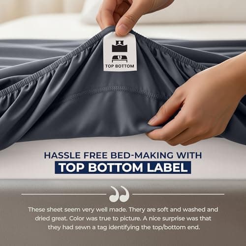 Utopia Bedding Queen Deep Pocket Fitted Sheet – Extra Deep Pocket – Fits up to 21 Inch Mattress – Hotel Luxury – Soft, Breathable and Comfy – Shrinkage and Fade Resistant – Easy Care – (Grey) 6