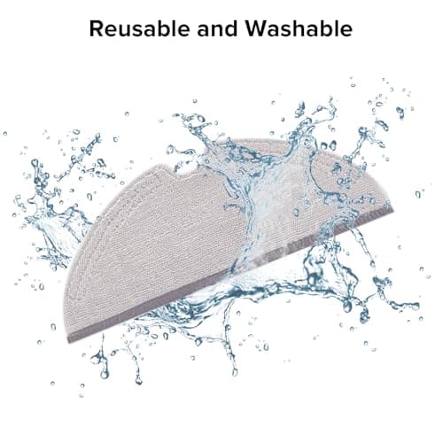 roborock 2 Pack Microfiber Mop Cloths for Q 5, Q5 Pro, Q5 Pro+, Q7, Q7Max, Q8Max, Q8Max+, E Series, S5, S5 Max, S 6, S6 Pure, S6 MaxV Robot Vacuum Cleaner, Mop Pad Replacement Accessories 4