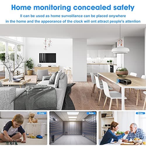 Gellisleft WiFi Hidden Camera HD 1080P Spy Camera with Night Vision Motion Detection Small Surveillance Security Cams with Video Indoor/Home/Office 6