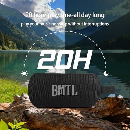 xdobo BMTL Mission Portable Bluetooth Speaker Wireless with Stereo Sound Outdoor Speakers Waterproof Desktop Computer Speakers Surround Sound Deep Bass for Home/Outdoor/Party/Beach/Travel 5