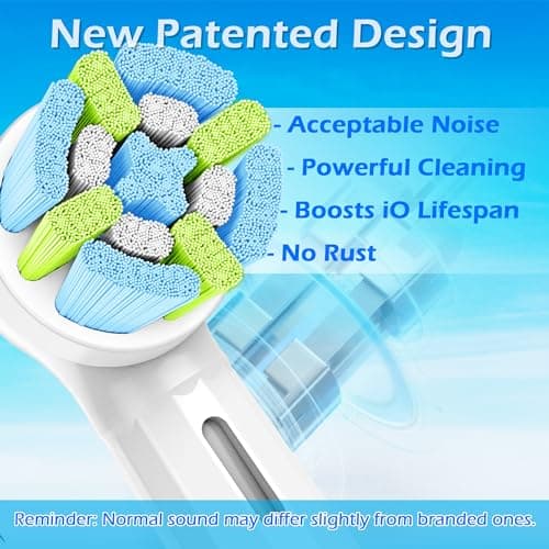 SEEREIN Replacement Toothbrush Heads Compatible with Oral-B iO Electric Toothbrushes, Fit Oral B iO Replacement Heads White, 8 Pack 5