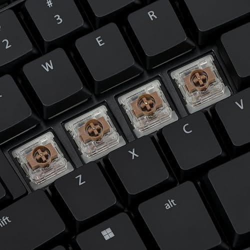 KINESIS mWave Ergonomic Keyboard for PC (Black) | Mechanical Switches | Bluetooth & USB | Programmable | Backlit | Windows Modifiers & Hotkeys 5