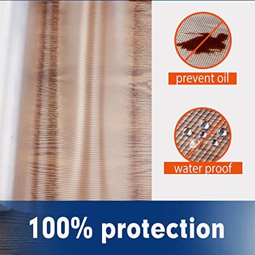 Shelf Liner, Drawer Liner, 12 x 120 Inches Cabinet Liner for Kitchen Cabinets Non-Adhesive Shelf Liners, Waterproof Shelf Paper with Non-Slip, Durable Liners, Clear 6