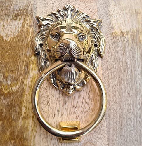 Authentic Vintage Brass Lion Door & Gate Knocker Handle Pull Door Accessories Home Decor 8
