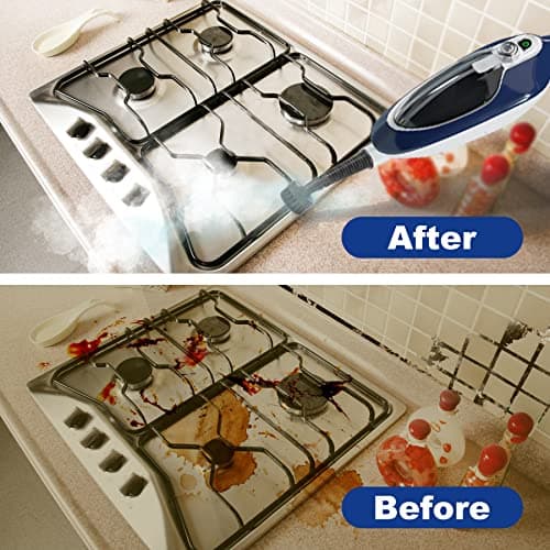 Steam Mop - 10-in-1 Floor Steamer Detachable MultiPurpose Handheld Steam Cleaner for Hardwood/Tile/Laminate All Floors Carpet Cleaning with 11 Accessories for Whole Home Use(Blue). 8