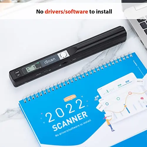 Hczrc Portable Scanner, Photo Scanner for A4 Documents, Handheld Scanner for Business, Photo, Picture, Receipts, Books, JPG/PDF Format Selection, UP to 900 DPI, with 16G SD Car 6