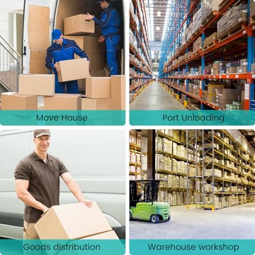 Electric Stair Climbing Dolly, 1200w Electric Hand Trucks Foldable, Large Capacity Stair Climbing Hand Trucks Dolly Cart with 4m Safety Rope, for Mobile Furniture Logistics Warehouse (900 lbs) 6