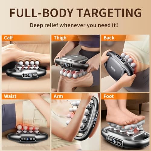VTT 16-Head Massage Gun Set, Deep Tissue Percussion Massager with 3 Modes & 30 Intensities,Quiet Muscle Massage Gun for Back,Shoulders, Legs, Foot, Body Muscle Pain Relief 6