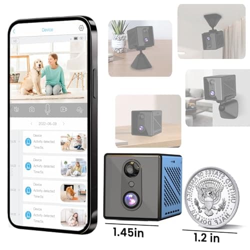 2026 Upgraded 4K Security Camera, 5GHz WiFi Indoor Camera, Free Cloud Storage, Home Security Camera with Night Vision, Motion Sensor, Long Battery Life, Motion Detection, Wireless Surveillance Cam 7