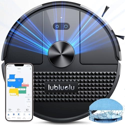 Lubluelu SL68 Robot Vacuum 4500Pa,3 in 1 Robot Vacuum and Mop Combo with Mapping,LiDAR Navigation,5 Maps,24 No-Go Zones, WiFi/App/Alexa,Self-Charging,Vacuum Robot for Pet Hair,Carpet,Hard Floor