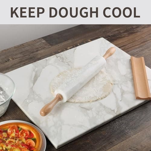 Koville Marble Rolling Pin, Non-Stick African Stone Polished Dough Roller, Pasta, Dumpling, Ravioli, Fondant, Pie Crust, Kitchen Baking Pastry Tools(Namib Fantasy) 7