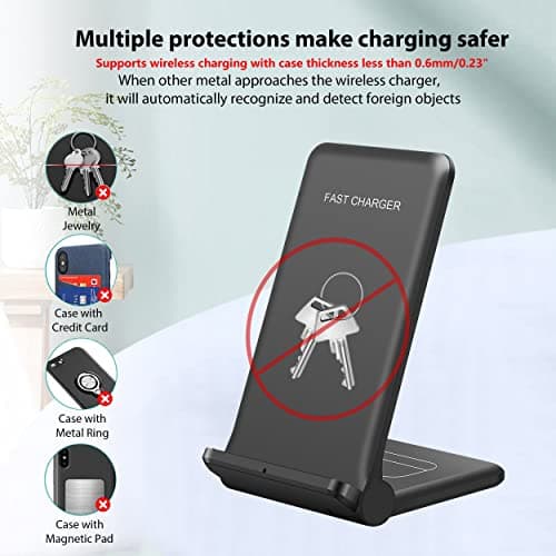 25W Wireless Charger,Foldable 2 in 1 Wireless Charging Station for Apple iPhone 16/16 Pro/15/14/13/12/11/Plus/SE/X/Airpods,PDKUAI 15W Fast Dual Wireless Induction Charge Stand for Samsung/LG 7