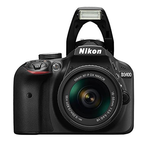 Nikon D3400 DSLR Camera w/AF-P DX NIKKOR 18-55mm f/3.5-5.6G VR Lens - Black (Renewed) 5