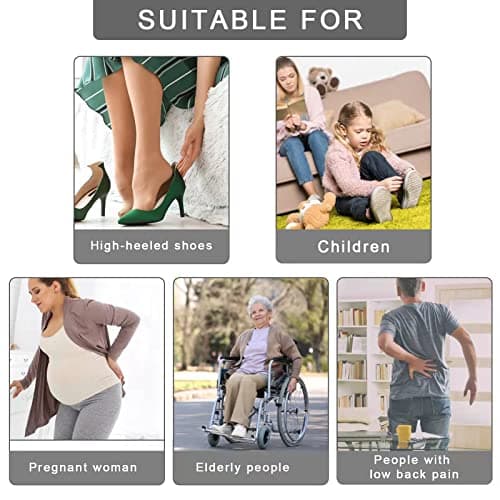 BOOMIBOO 2 Pcs Shoe Horn, 16.5 Inch Long Shoe Horn for Home Use, 7.5 Inch Shoe Horn for Travelling, Perfect Combination. 7