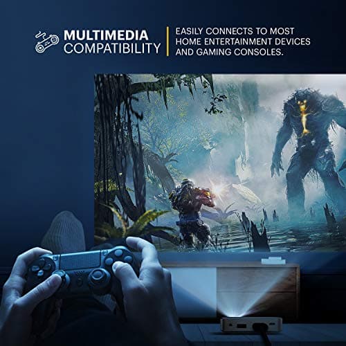 Kodak Ultra Mini Portable Projector - HD 1080p support LED DLP Rechargeable Pico Projector - 100" Display, Built-in Speaker - HDMI, USB and Micro SD - Compatible with iPhone iPad, Android Phones 7