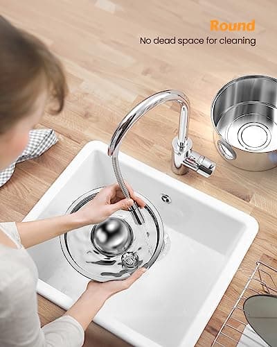 AONBOY Cat Water Fountain Stainless Steel, 108oz/3.2L Cat Fountain, Pet Water Fountain with Water Level Window, Hemispherical Shape, Multi-Filter, Silent Pump, Water Tap, Provides Flowing Water 7