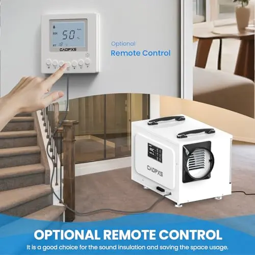 CADPXS Crawl Space Dehumidifier, 125 Pints Commercial Dehumidifiers with Drain Hose, Dehumidifier for Crawlspace, Basements & Water Damage Use, Auto Defrost & Memory Restart, cETL Listed 6