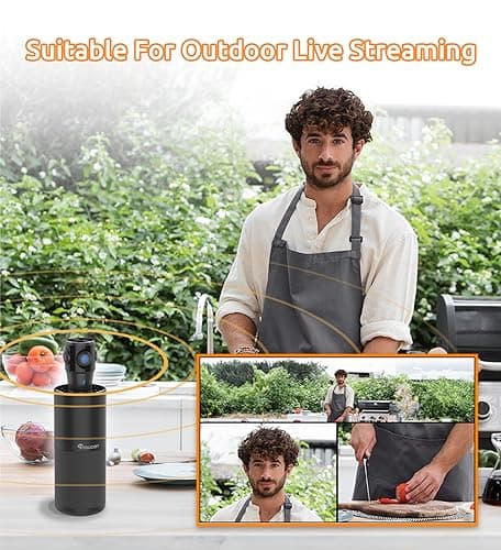 TOUCAN 360-Degree Video Conference Camera, 1080p HD Webcam with 4 Noise Reduction Mics, Speaker, AI Tracking, Works with Zoom, Google Voice, Microsoft Teams and More, for PC/Mac/Tablet 8