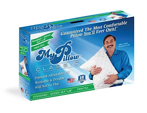 MyPillow Bedding Bed Pillows for Sleeping Queen Size, Perfect for Back, Stomach or Side Sleepers - My Pillow Classic Pillow [Queen, Firm]