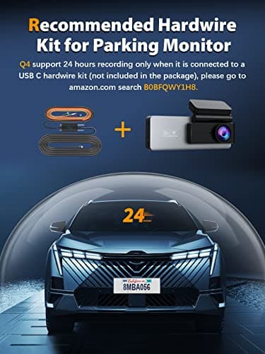 ARIFAYZ Dash Cam Front and Rear 4K+1080P, Free 64GB Card, Built-in WiFi, Dash Camera for Cars, Car Camera, Dual Dashcams for Cars with Night Vision, 24 Hours Parking Monitor, Loop Recording 9