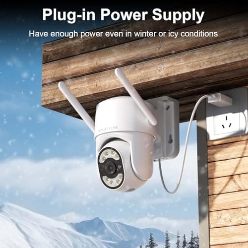 No WiFi Security Camera, 4G LTE Cellular Security Camera, Plug-in Cameras for Home Security, Auto Tracking, Smart Detection, Color Night Vision, 24/7 Recording (Data Plan Need to Subcribe) 5