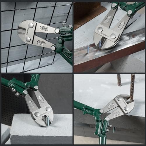 SANDPROX 18 Inch Bolt Cutter CR-V Lock Cutter Bolt Cutters Heavy Duty for Locks with Soft Rubber Grip for Chains,Screws,Rivet and Small Padlocks 6