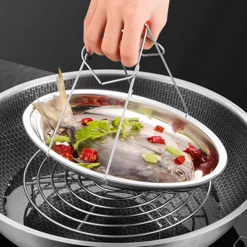 AKOLAFE 8PCS Large Stainless Steel Sizzle Platter Food Serving Trays for Party Buffet Oval Serving Platter Set Decorative Silver Plates Metal Tray Long Sizzler Plates for Sushi Appetizer Table Dish 6