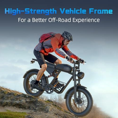 Aetherdriv Electric Bike for Adults 1500W, 35MPH 60Miles Range 20" Fat Tire Electric Bike, 48V 18.9Ah Battery Electric Mountain Bike,Hydraulic Brake for Ebike, 7-Speed All-Terrain Electric Dirt Bike 9