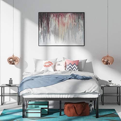 ZINUS Van 16 Inch Metal Platform Bed Frame / Steel Slat Support / No Box Spring Needed / Easy Assembly, Queen 8