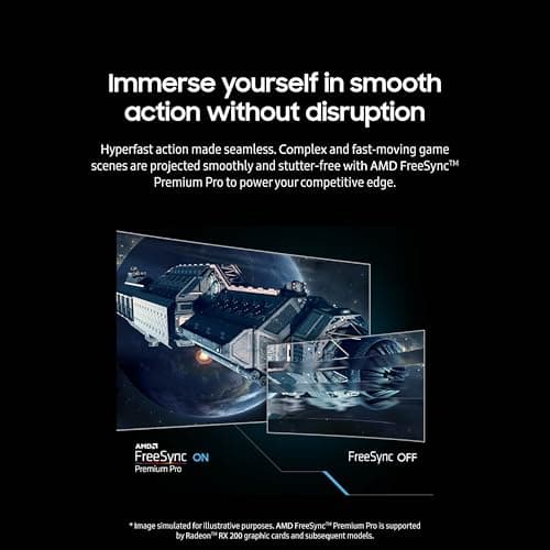 Samsung 49” Odyssey G9 Series DQHD 1000R Curved Gaming Monitor, 1ms(GtG), VESA DisplayHDR 1000, 240Hz, AMD FreeSync Premium Pro, Height Adjustable Stand, Ultrawide Screen, LS49CG954ENXZA, 2024 8