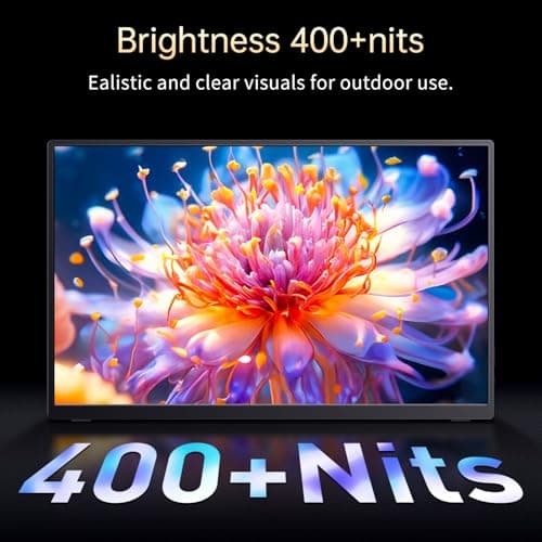 VOKENSU Portable Monitor OLED 4K 3840×2400, 14" Ultra Slim Travel Monitor, 400+ Nits |100% DCI-P3 | 1000000:1 Contrast, HDMI USB C External Monitors for Laptop Mabook PC 5