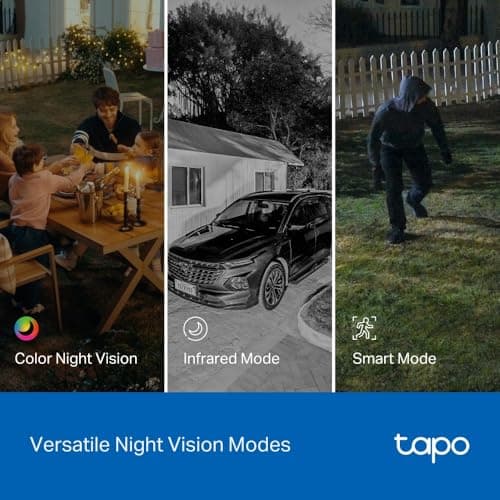 Tapo 2K Indoor/Outdoor Dual Lens Pan/Tilt Wired Security Camera - 125° Wide-Angle View + 6mm Zoom, Motion Track, Person/Vehicle Detection, Subscription-Free Local Storage or Optional Cloud, C246D 10