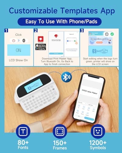 Phomemo M950 WTTTT Label Maker-1, White 5