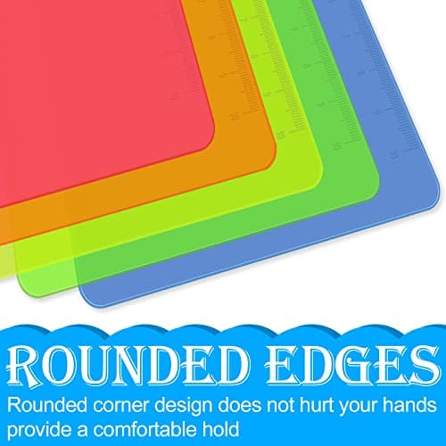 Clipboards, HERKKA 25 Pack Plastic Clipboards Low Profile Clip Standard A4 Letter Size, Assorted Transparent Color, for Classroom and Office Use 5