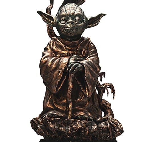 The Bradford Exchange Star Wars Jedi Master Yoda Desk Lamp with Illuminated Quote, Limited Edition, Bronze Finish 4
