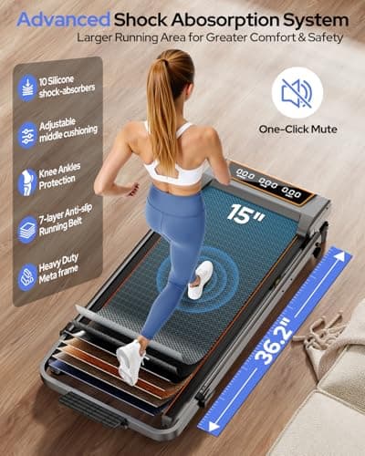 Treadmill Walking Pad with 12% Incline & Height Adjustable Handle Bar, Trisomy 4 in 1 Walking Pad with Handle Bar, 350LBS Foldable Walking Pad Treadmill with Incline for Home, 3.5HP Small Treadmills 5