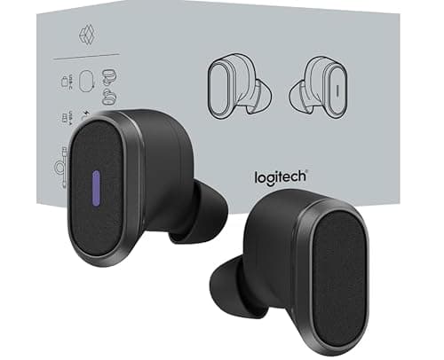 Logitech Zone True Wireless Bluetooth Noise Canceling Earbuds with Microphone, Hybrid ANC, Transparency Mode, Certified for Microsoft Teams, Zoom, Google Meet, Google Voice - Graphite (Renewed)