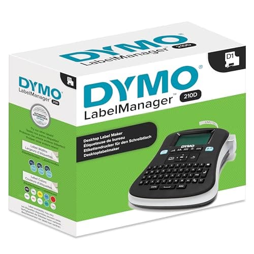 DYMO Desktop Label Maker | LabelManager 210D All-Purpose Portable Label Maker, Easy-to-Use, One-Touch Smart Keys, QWERTY Keyboard, Large Display, For Home & Office Organization 6