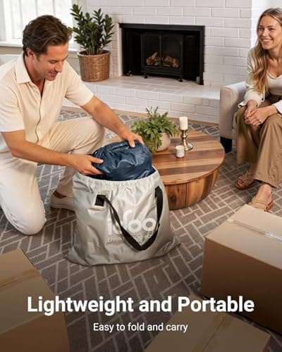 iDOO Queen Air Mattress with Built in Pump, 18 Raised Comfort Inflatable Blow up Mattress, Upgraded Four Chamber Portable Air Bed for Camping, Guests and Home, Colchon Inflable, 650 lbs Max 8