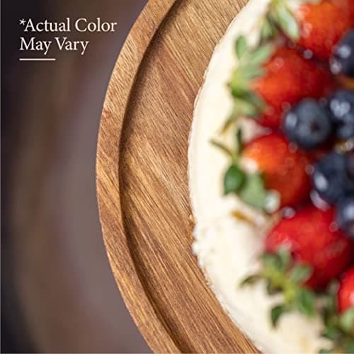 Wood Cake Stand Cake & Cupcake Display for Home & Kitchen Weddings & Birthdays by Bunam, Black 6